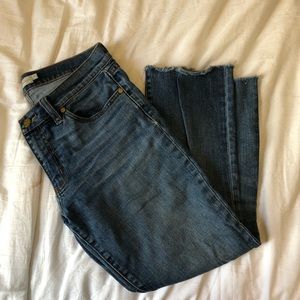 soft medium wash tory burch denim